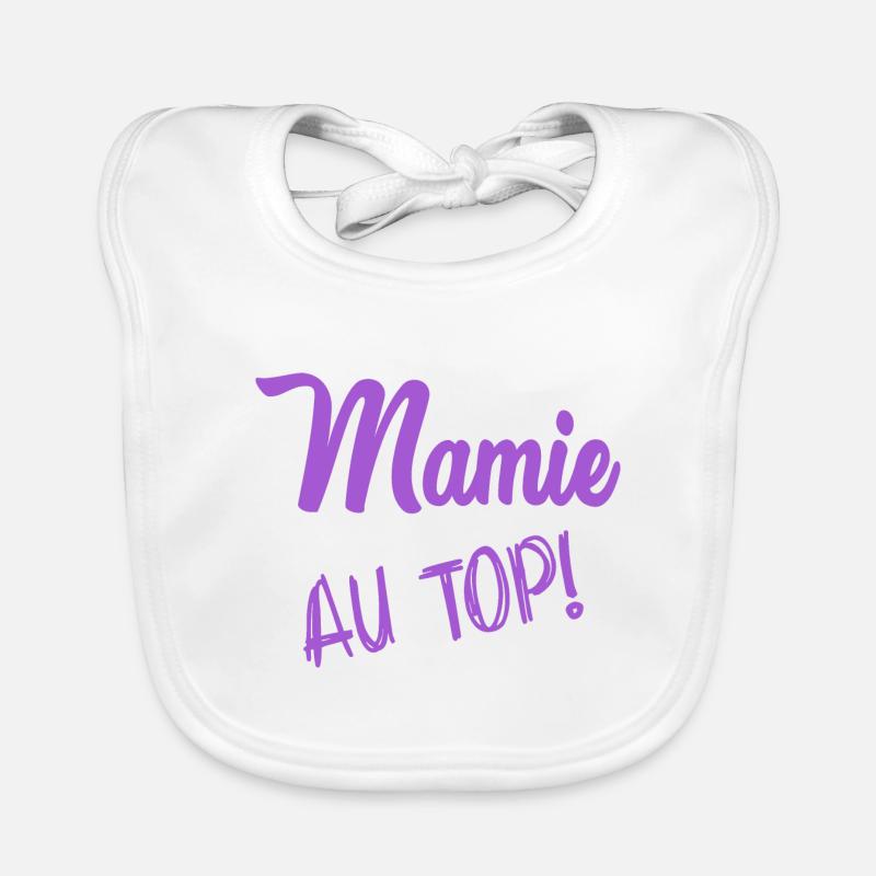 MAMAN. MAMIE Bavoir bio Bébé