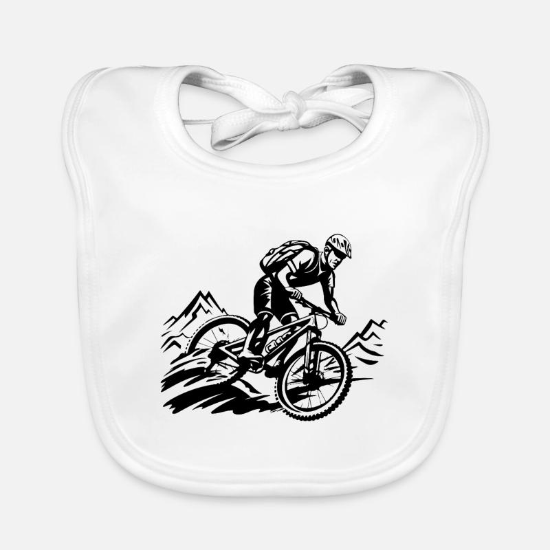Mountainbiker Mountainbike Baby Bio-Lätzchen