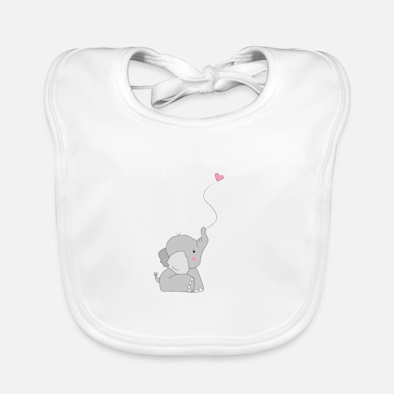 Eddi Elefant - présent - idée présente Bavoir bio Bébé