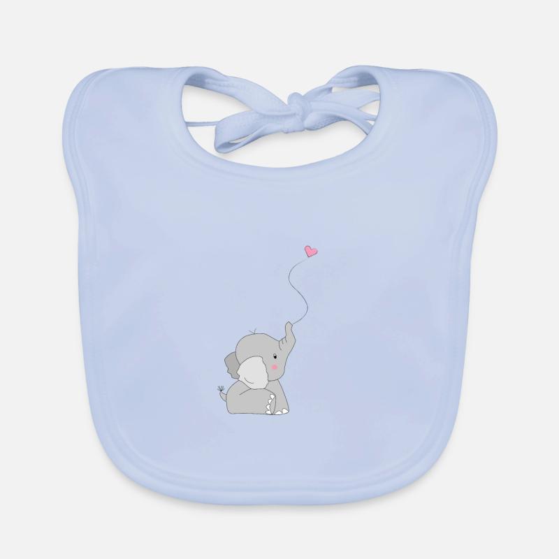 Eddi Elefant - Geschenk - Geschenkidee Baby Bio-Lätzchen