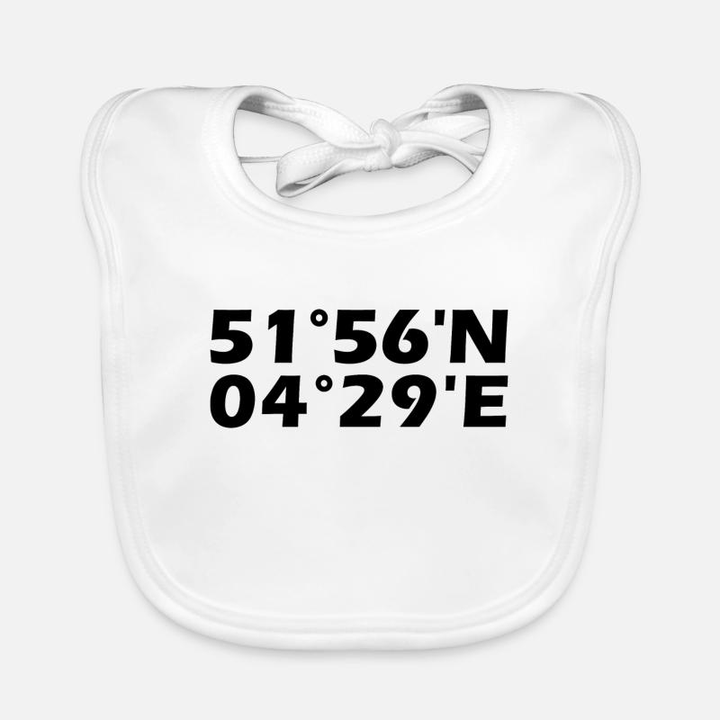 Rotterdam coordinates Organic Baby Bibs