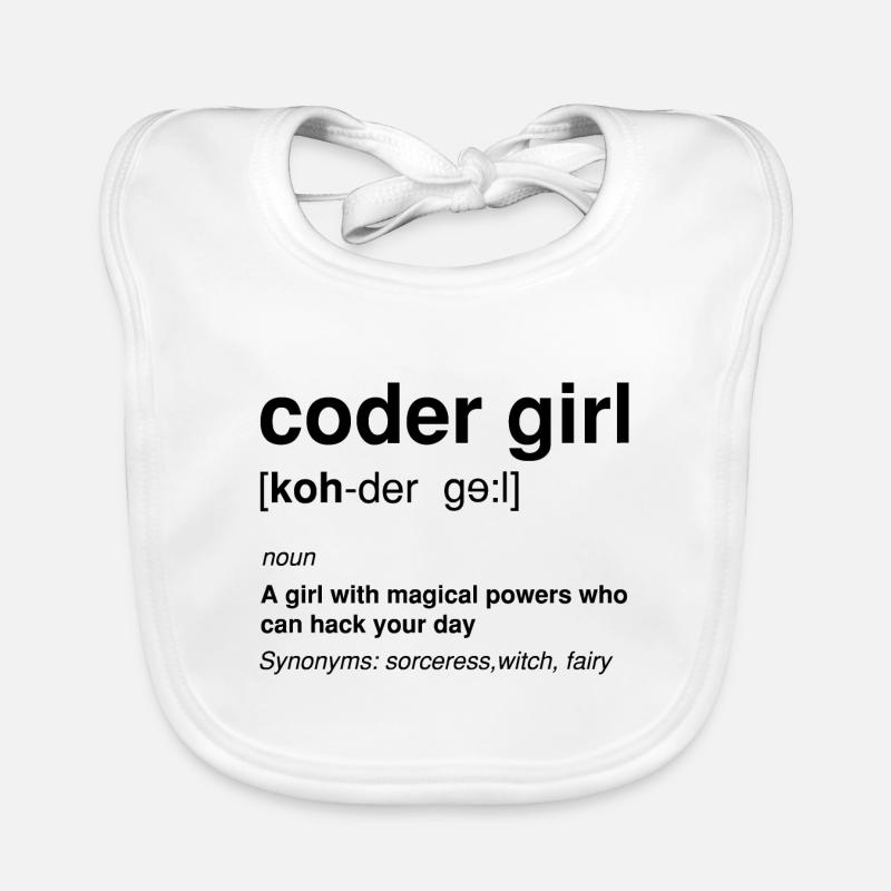 Cyber Security Design for IT Security and Hackers Organic Baby Bibs
