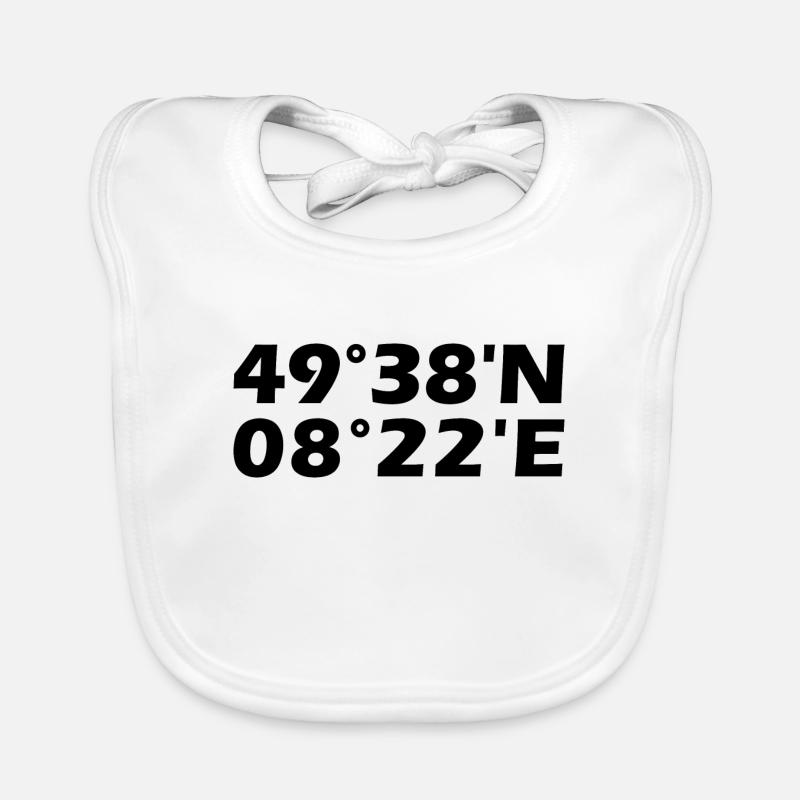 Worms Coordinates Organic Baby Bibs