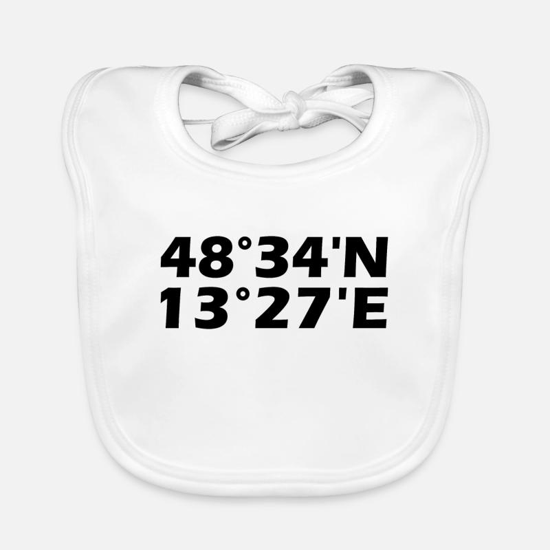 Passau coordinates Organic Baby Bibs