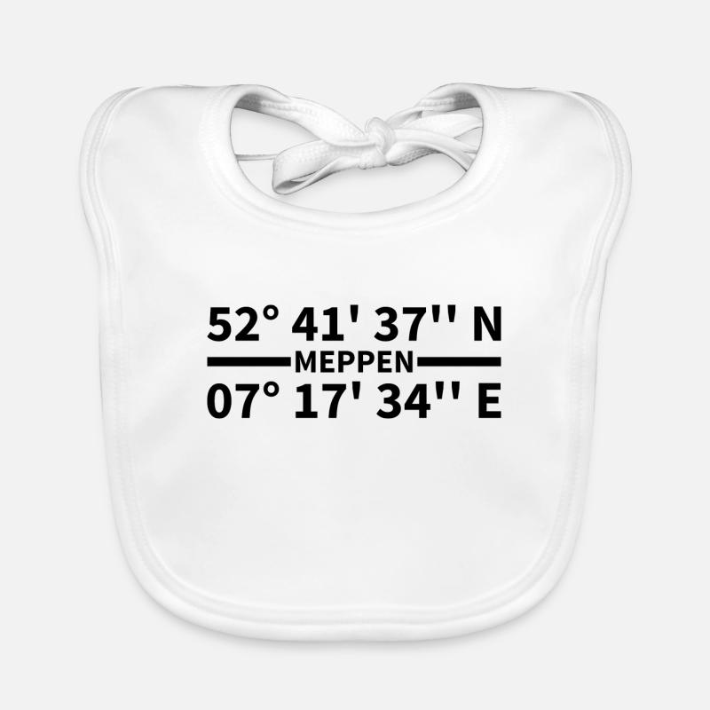 Meppen coordinates Organic Baby Bibs