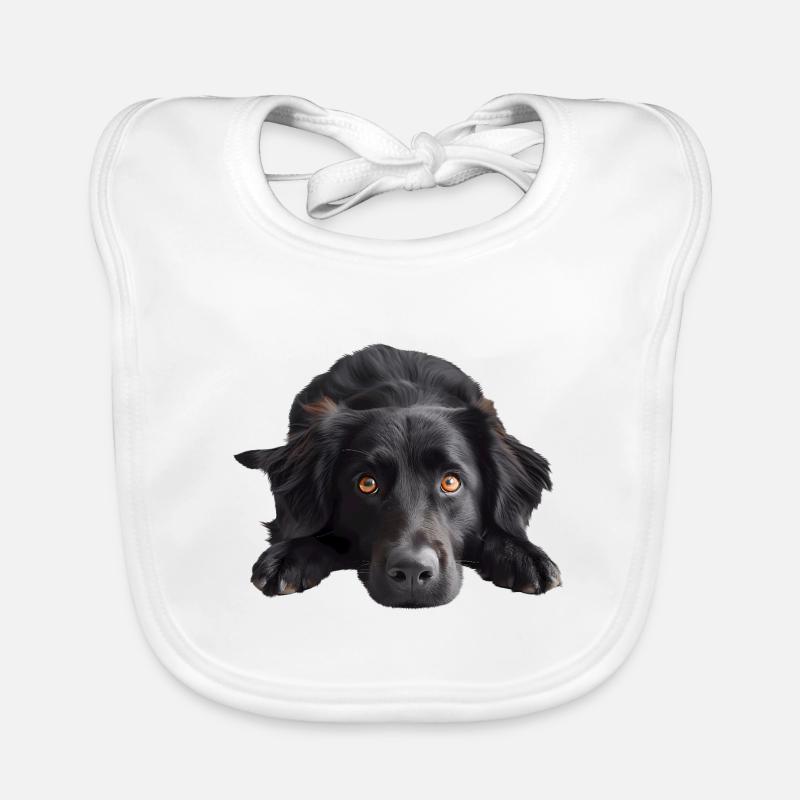 Retriever à poil plat Bavoir bio Bébé