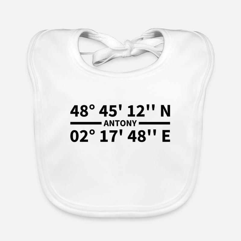 Antony coordinates Organic Baby Bibs