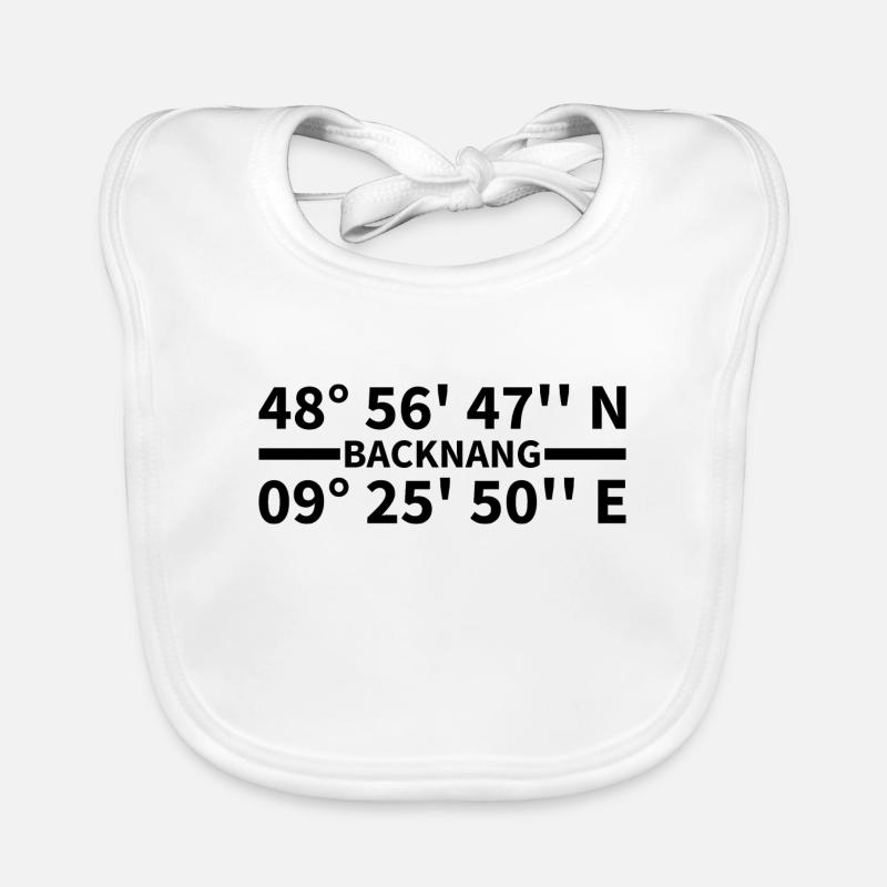 Backnang coordinates Organic Baby Bibs