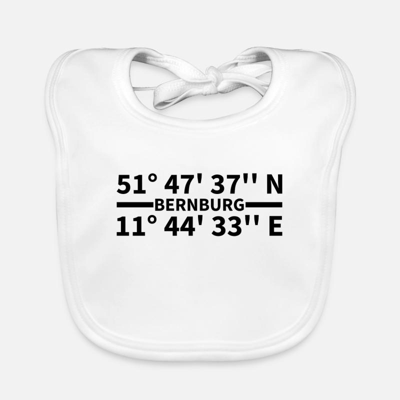 Bernburg coordinates Organic Baby Bibs