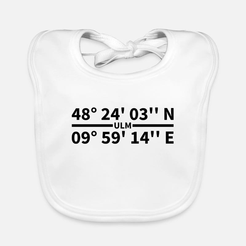 Ulm coordinates Organic Baby Bibs