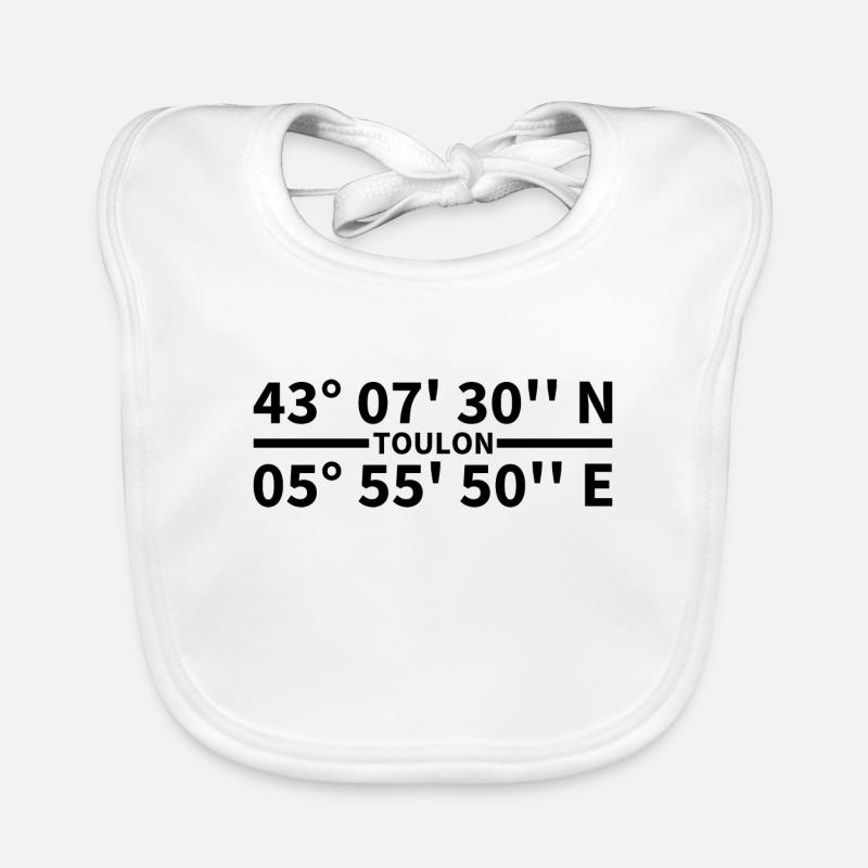 Toulon coordinates Organic Baby Bibs