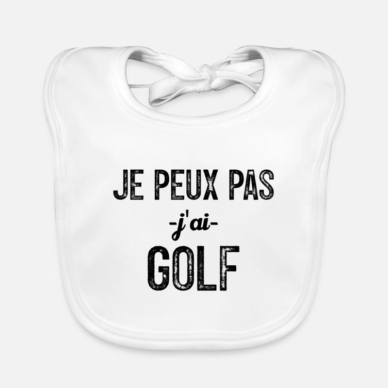 I can't I have golf Organic Baby Bibs