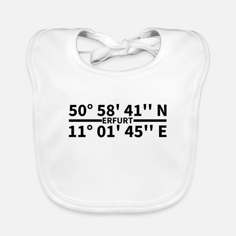 Erfurt coordinates Organic Baby Bibs