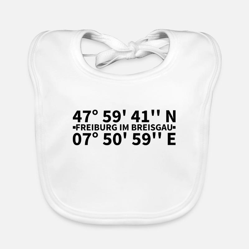 Freiburg im Breisgau coordinates Organic Baby Bibs