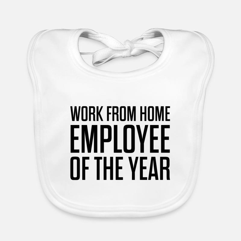 Employé de l’année travaillant à domicile Bavoir bio Bébé