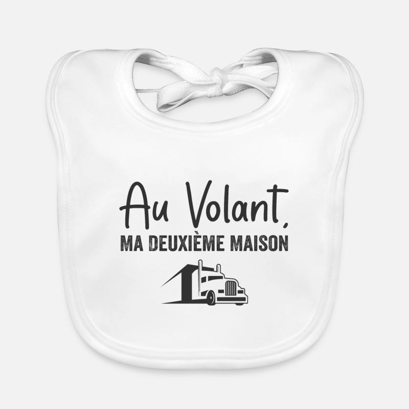 Au Volant, Ma Deuxième Maison Bavoir bio Bébé