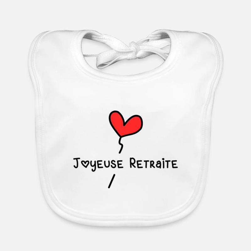 RETRAITE - Bavoir bio Bébé - blanc