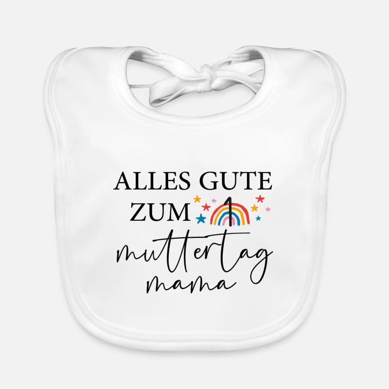 Alles Gute Zum Ersten MutterTag Mama Süß Geschenk Baby Bio-Lätzchen
