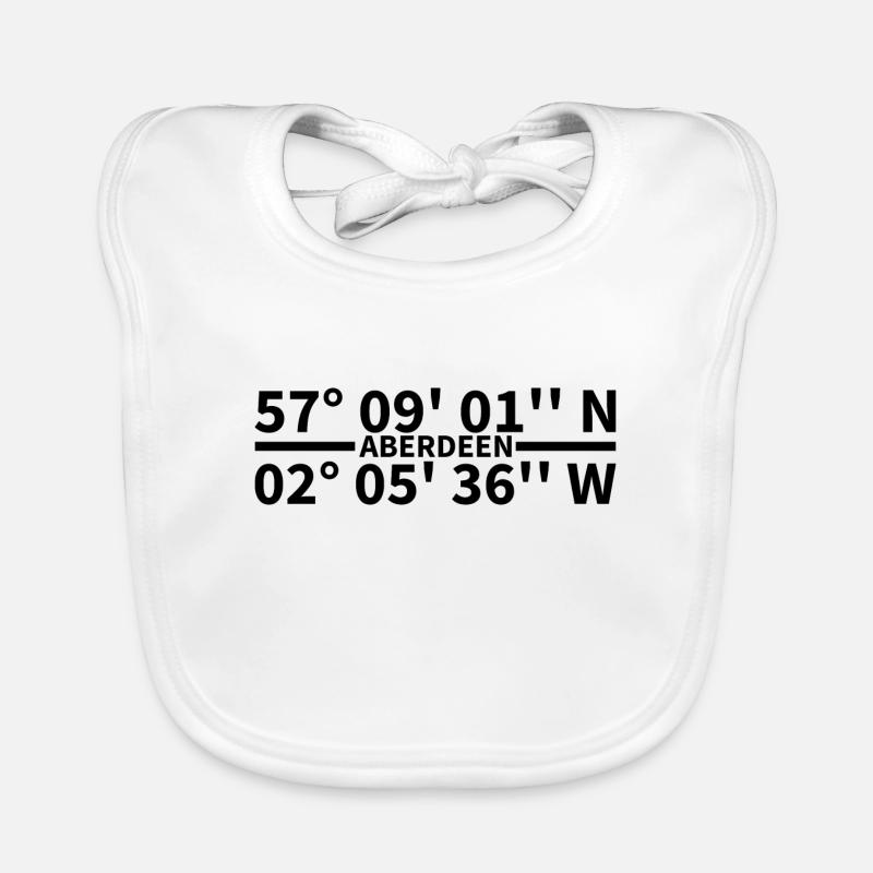 Aberdeen coordinates Organic Baby Bibs