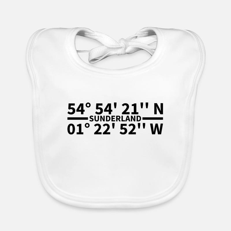 Sunderland coordinates Organic Baby Bibs