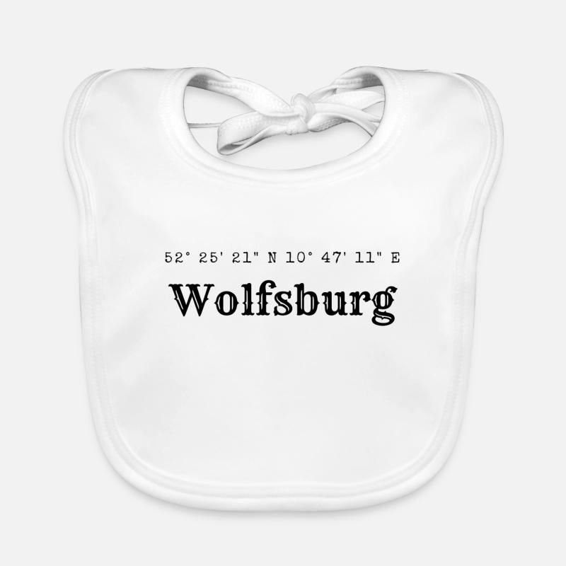 Wolfsburg coordinates Organic Baby Bibs