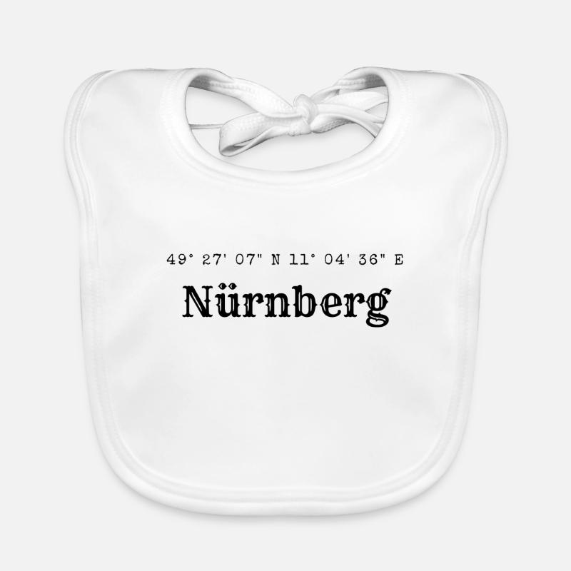 Nuremberg coordinates Organic Baby Bibs