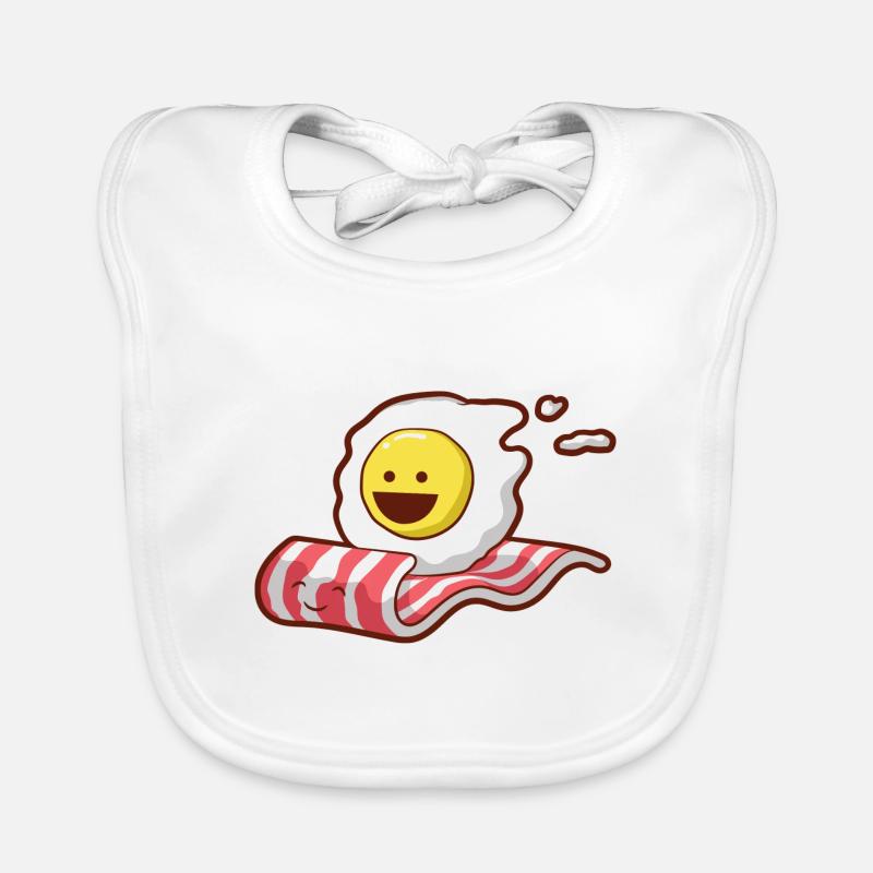 Frühstück Eier Bacon Geschenk Baby Bio-Lätzchen