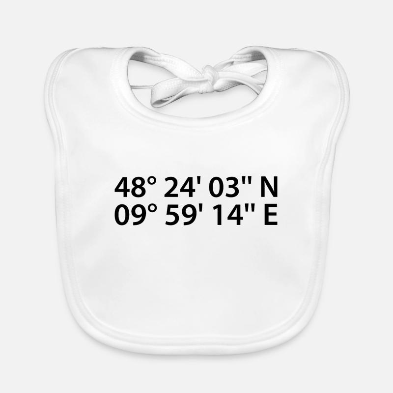 Ulm coordinates Organic Baby Bibs