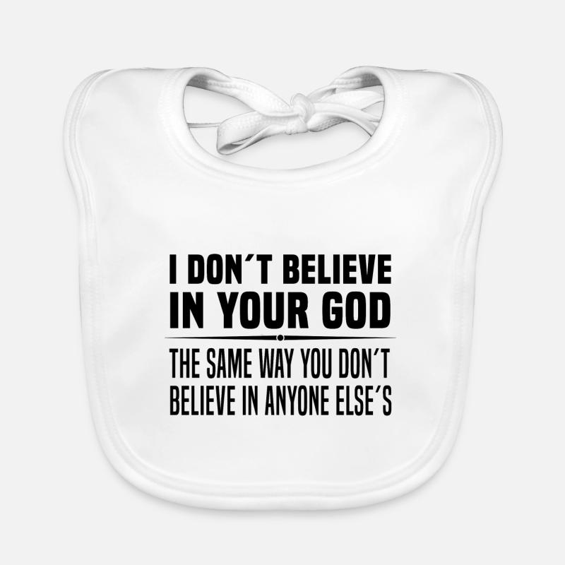 Athéisme Bavoir bio Bébé
