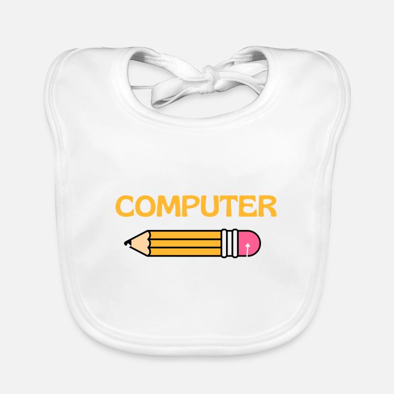 L’ordinateur original, Retro Computer Lovers Bavoir bio Bébé