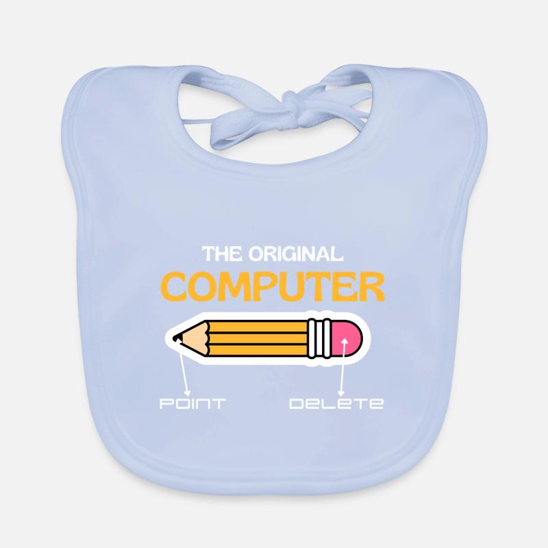 L’ordinateur original, Retro Computer Lovers Bavoir bio Bébé