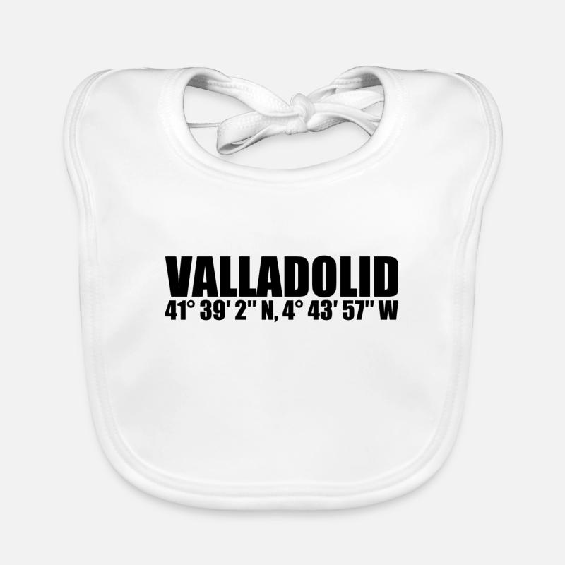 Valladolid Coordinates Organic Baby Bibs