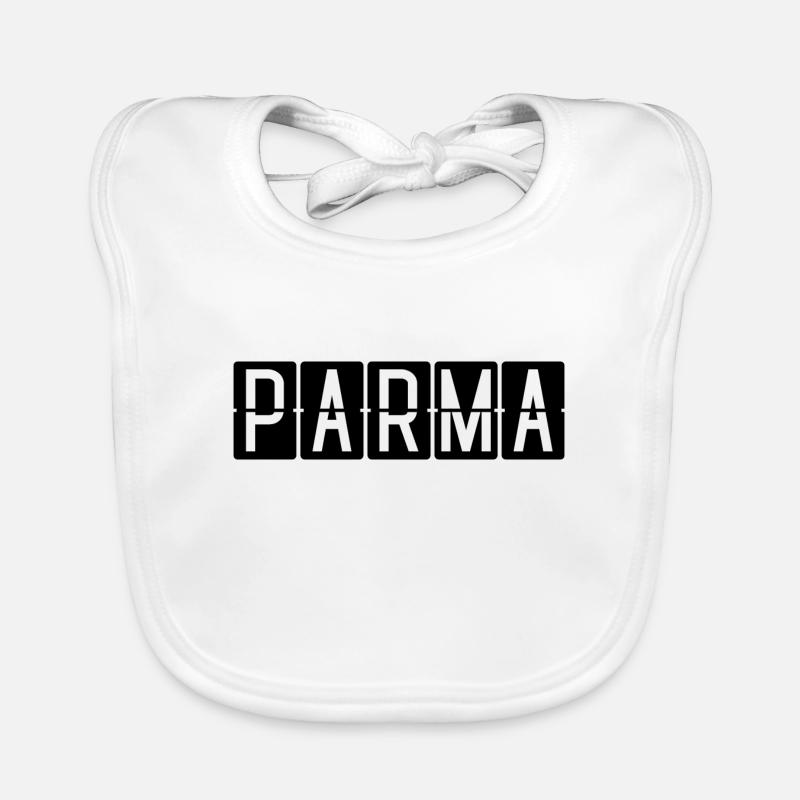 Panneau de l’aéroport de Parme Bavoir bio Bébé