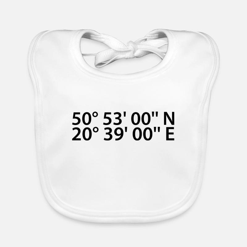 Kielce coordinates Organic Baby Bibs