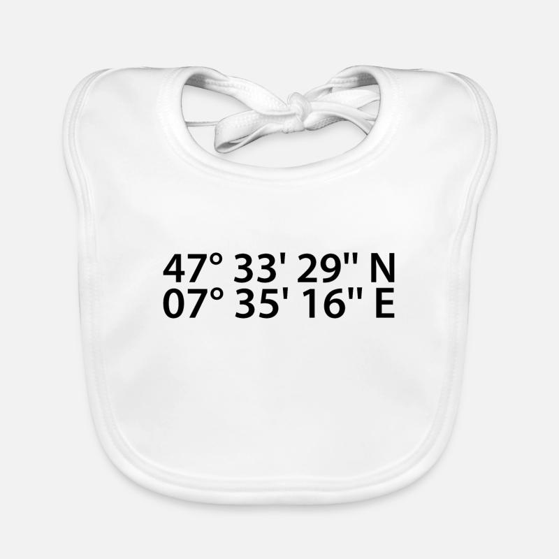 Basel coordinates Organic Baby Bibs