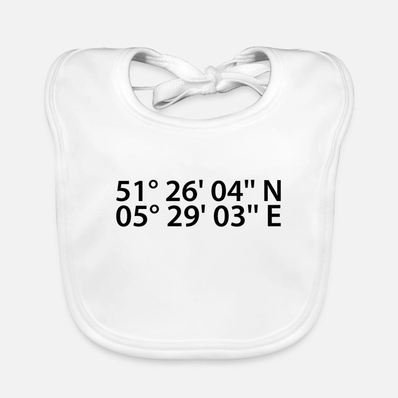 Eindhoven coordinates Organic Baby Bibs