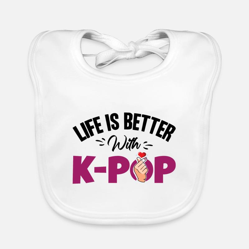 Musique pop coréenne K-Pop Bavoir bio Bébé