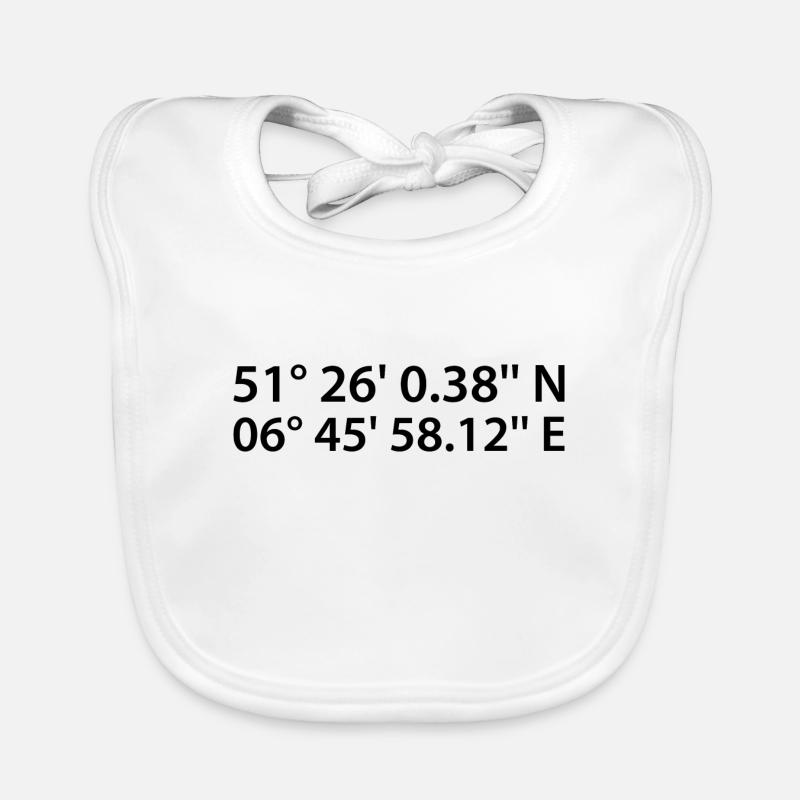Duisburg coordinates Organic Baby Bibs