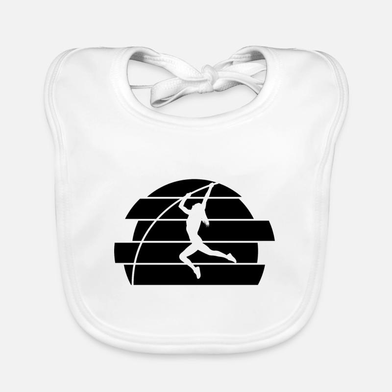 Pole vaulting Organic Baby Bibs