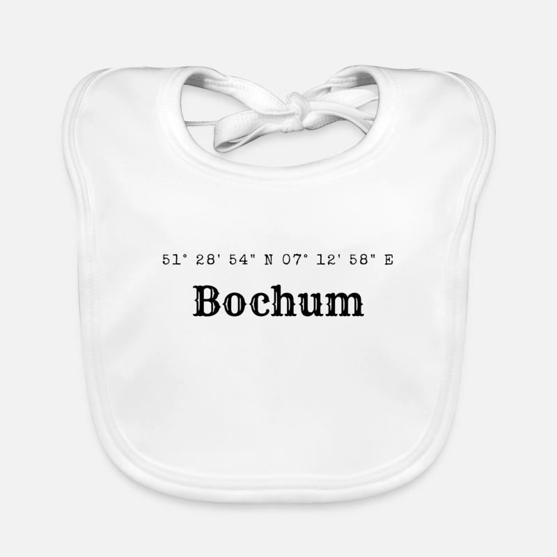 Bochum coordinates Organic Baby Bibs