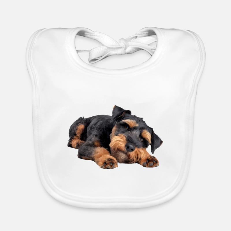 Welsh Terrier Organic Baby Bibs