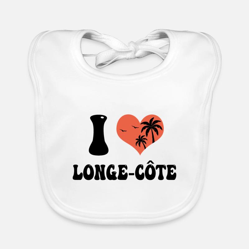 j aime le longe côte Bavoir bio Bébé