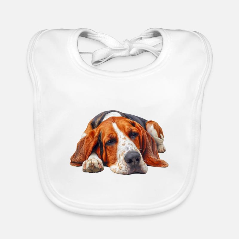 Foxhound anglais Bavoir bio Bébé