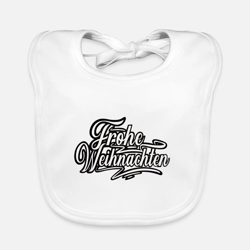 Frohe Weihnachten Baby Bio-Lätzchen