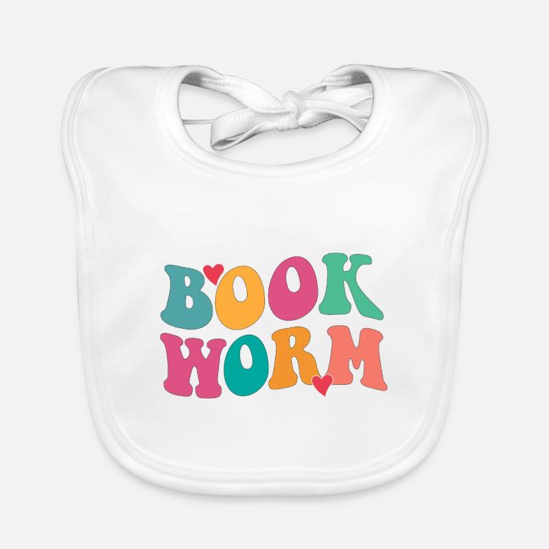 Book worm Baby Bio-Lätzchen