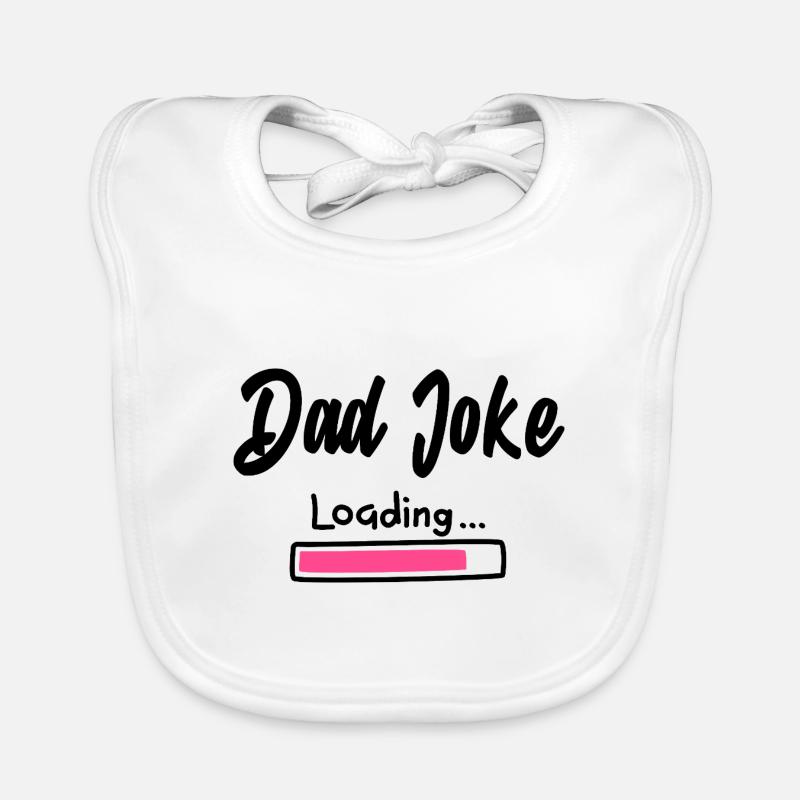 Dad Joke Loading Lustiger Vater Spruch Geschenk Baby Bio-Lätzchen
