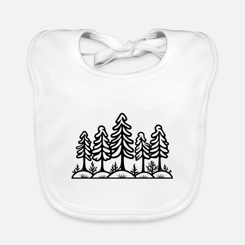 Arbres forestiers Bavoir bio Bébé