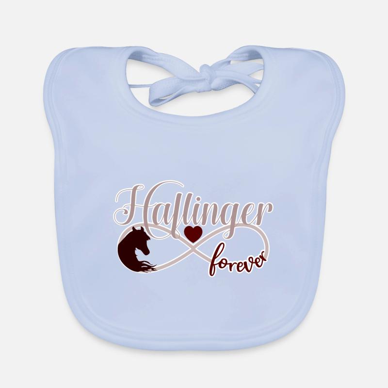 Cheval Haflinger tête de cheval Infinity Bavoir bio Bébé