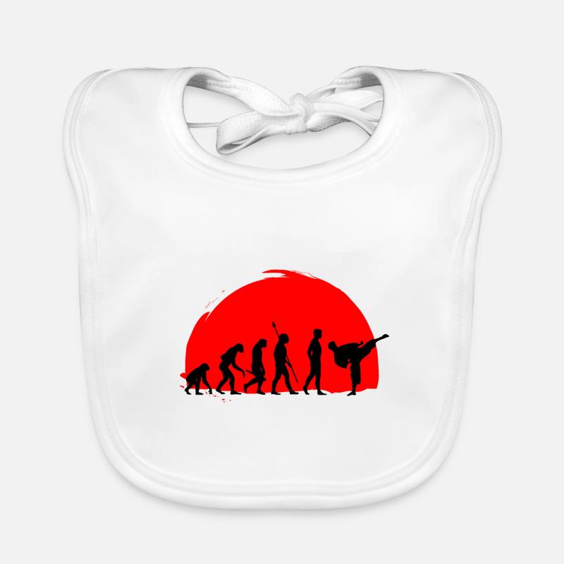 Karate evolution martial arts Organic Baby Bibs