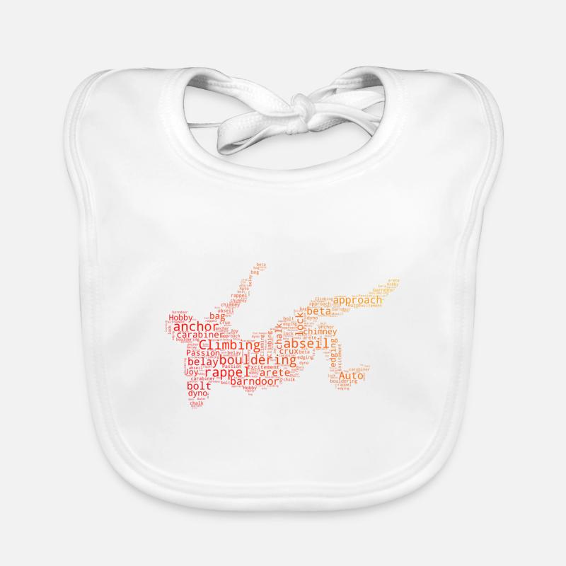 Boulder Climbing Climbing Men Climbers Organic Baby Bibs